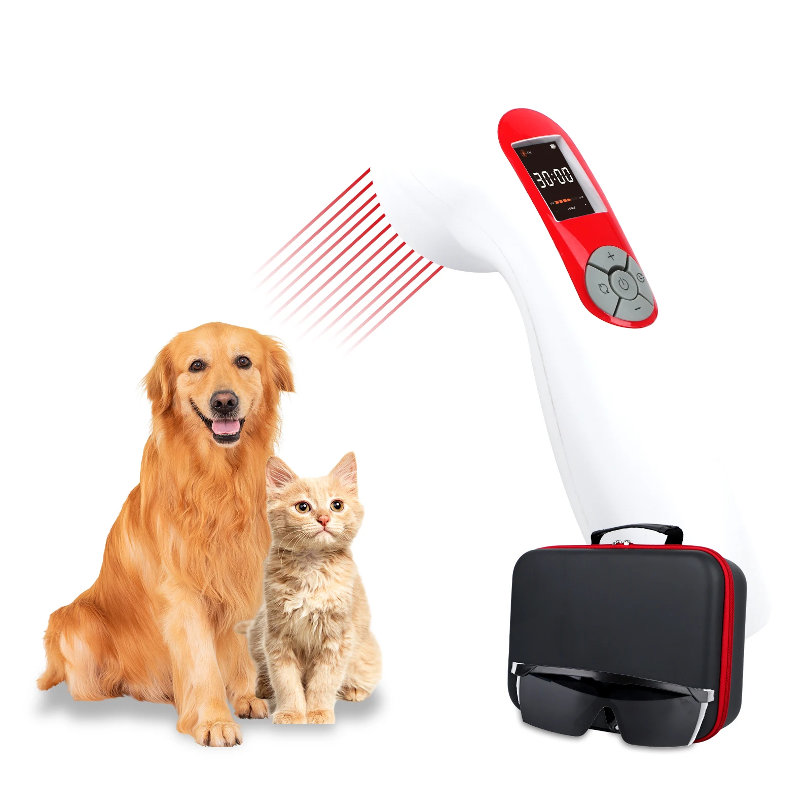 Veterinary Handheld L a s e r Th e ra py Machine & Device for Dogs-Professional Pain Relief with Cold Laser Technology