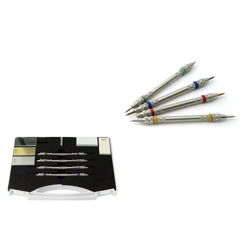 Carbide Mohs hardness test pen grades 2-9, suitable for flooring, concrete, stone, ceramic tile
