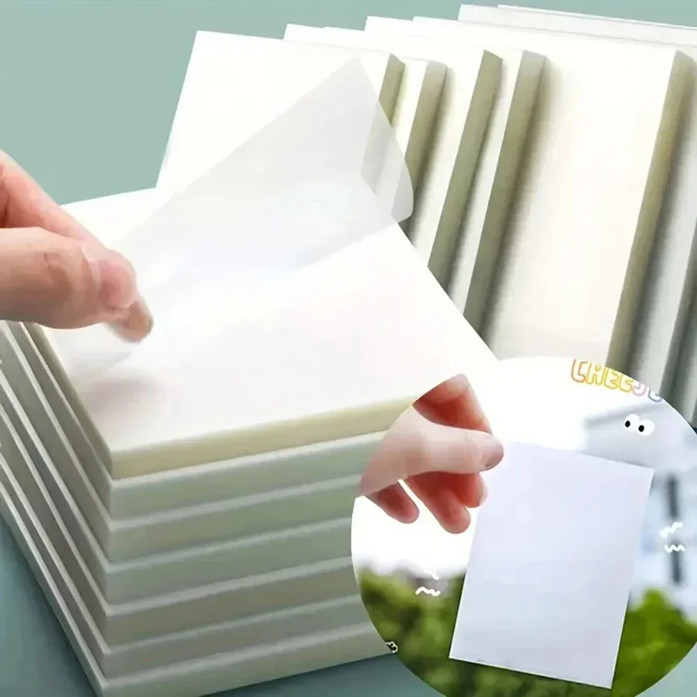 200 แผ่นโปร่งใส Sticky Notes ชุดกันน้ํา Sticky Memo Weekly Plan ข้อความ To Do List เครื่องเขียน