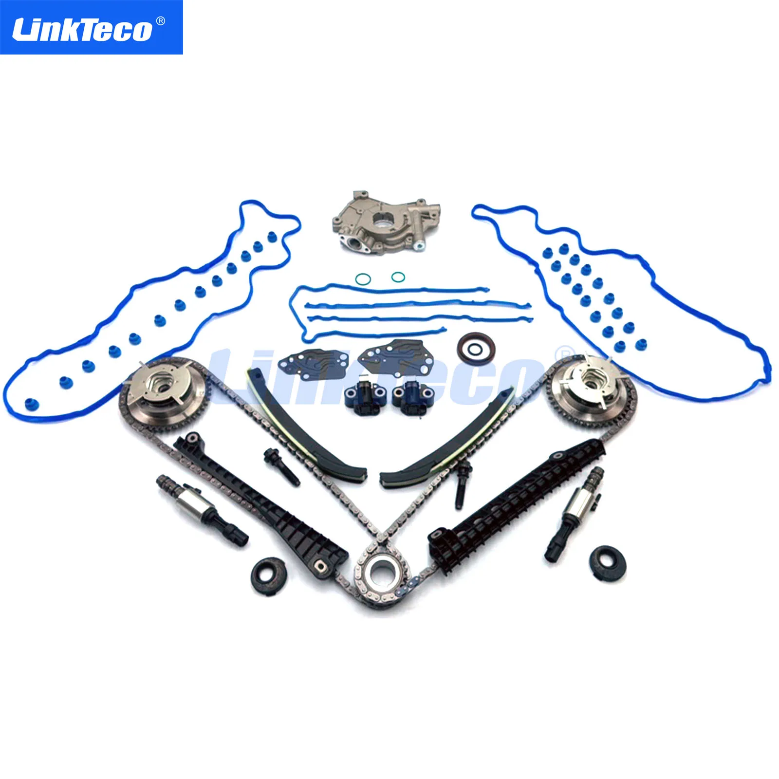 Timing Chain Kit Selenoid Cam Phaser Oil Pump For  Ford 5.4 TRITON 3 Valve 04-10