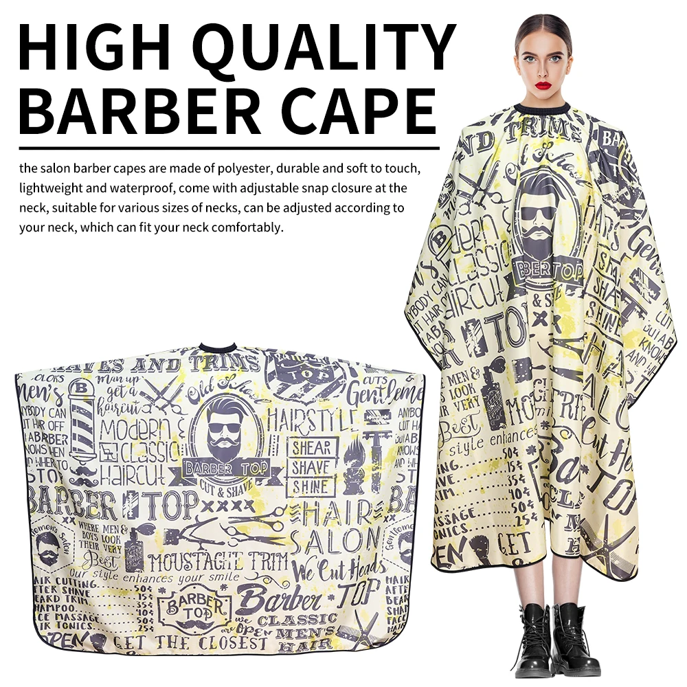 

Barber Haircut Cloth Hairdresser Apron Hair Cut Cape Hairdress Gown Hairdressing Coat Barbershop Salon Accessory