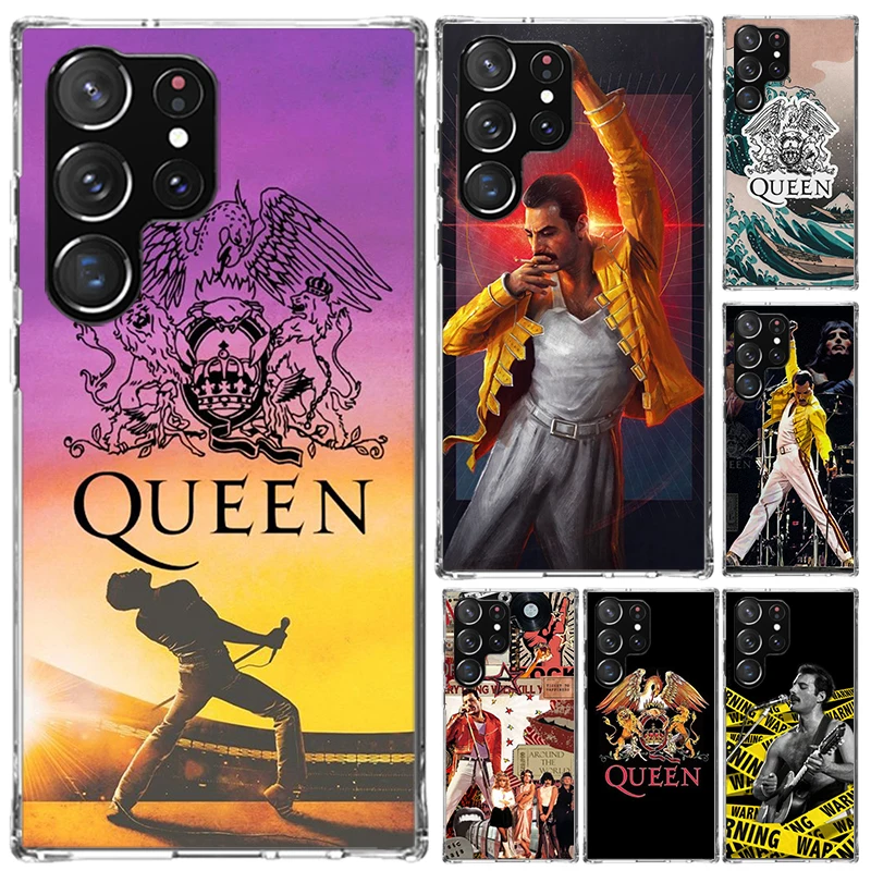 Rock Funky Freddie Mercury Queen Phone Case for Samsung Galaxy Note 20 Ultra 10 Plus 9 8 M12 M21 M30S M51 M52 J4 J6 + J8 Funda P