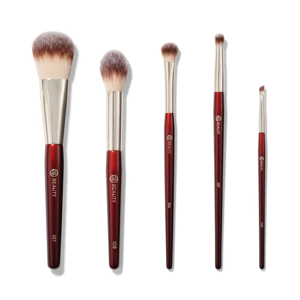 

Precision Brush Collection (5PC) - Makeup Brush Set for Bronzer, Blush, Contour, Powder & Eye Makeup | Premium Face Brushes for