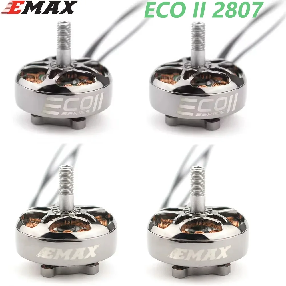 SkyDEl4pcs EMAX ECOII Series ECO II 2807 6S 1300KV 5S 1500KV 4S 1700KV Brushless Motor CW For FPV Racing RC DIY Parts