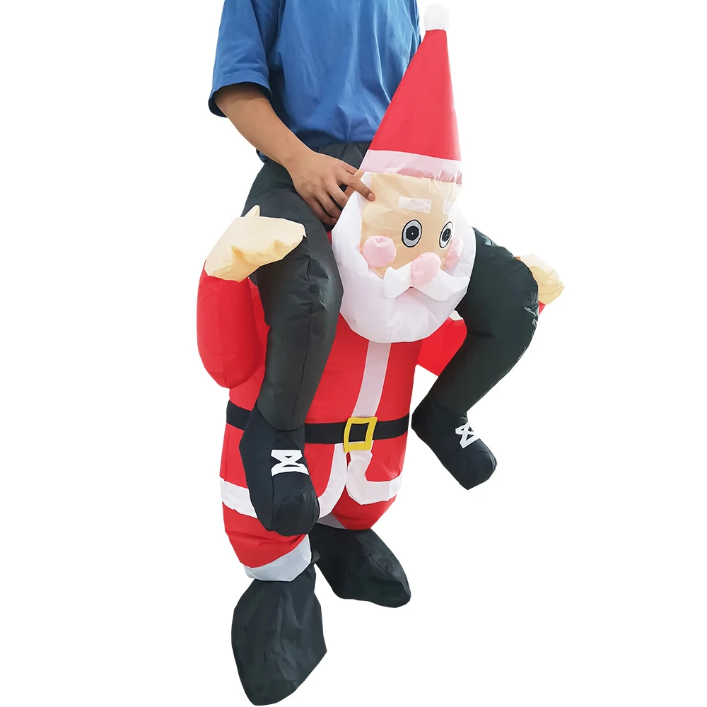 Hot Adult Christmas Tree Santa Claus Snowman Inflatable Costumes Anime Mascot Party Cosplay Costume Dress Suit for Man Woman