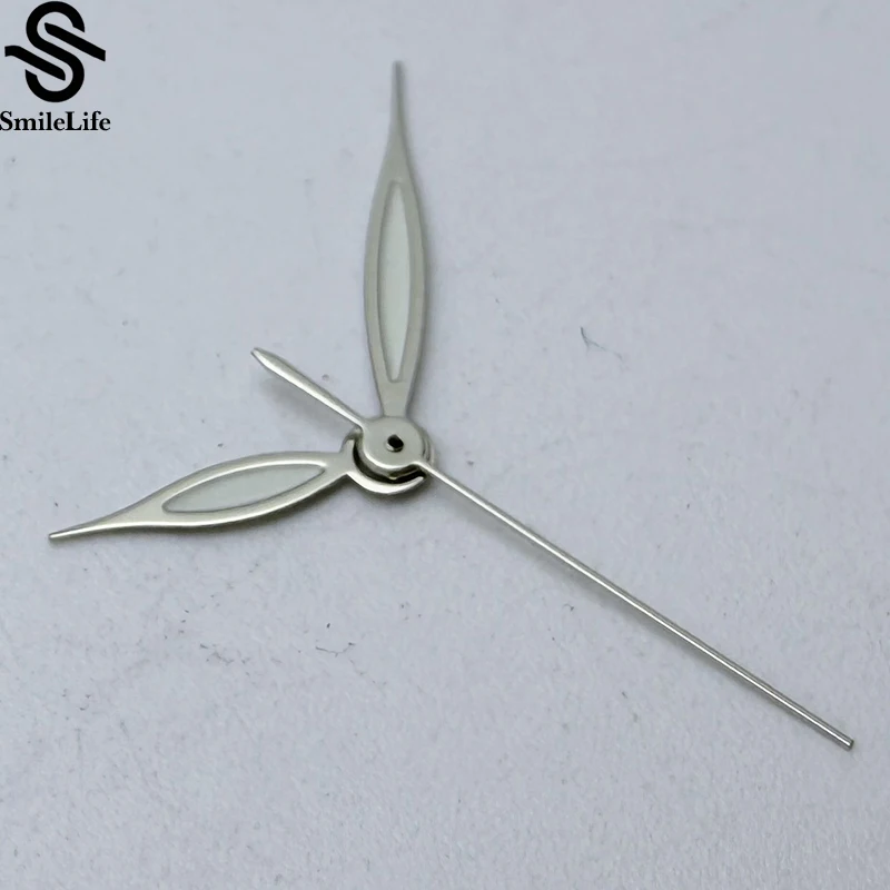 SmileLife NH35 manecillas plateadas pulidas verdes luminosas para Japón NH35/NH36/4R/7S movimiento automático accesorios de reloj mecánico