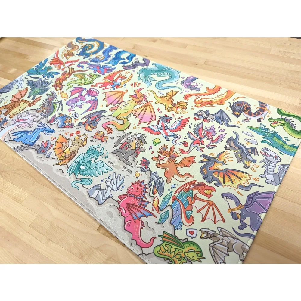 Dragons of Magic Playmat // Deskmat and Mousepad // Accessories for MTG Mousepad Profissional Decoração Setup gamer