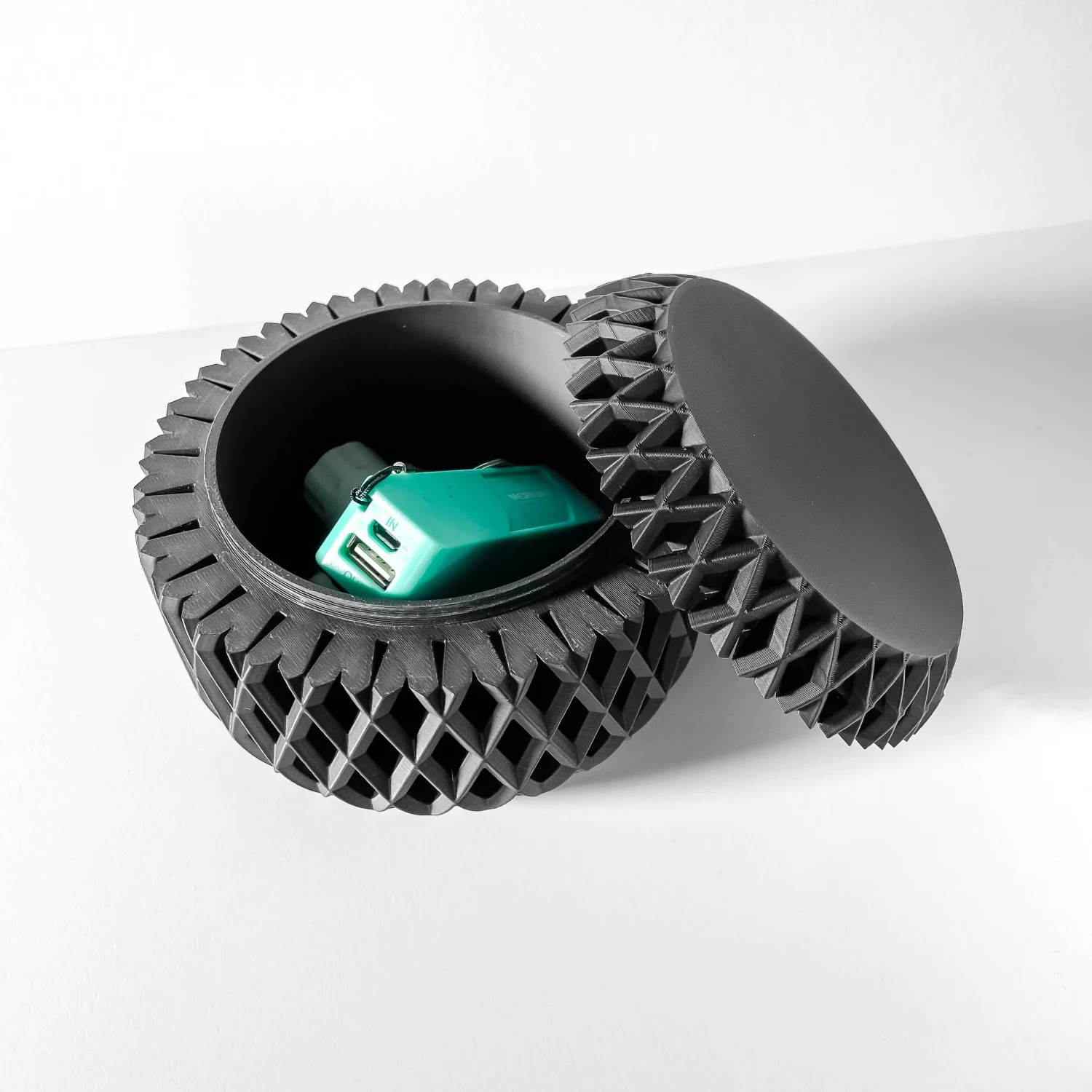 

3D Printed Grocery Organiser Hollow Design Clutter Storage Desktop Decorations Home Accessories Home Decorations