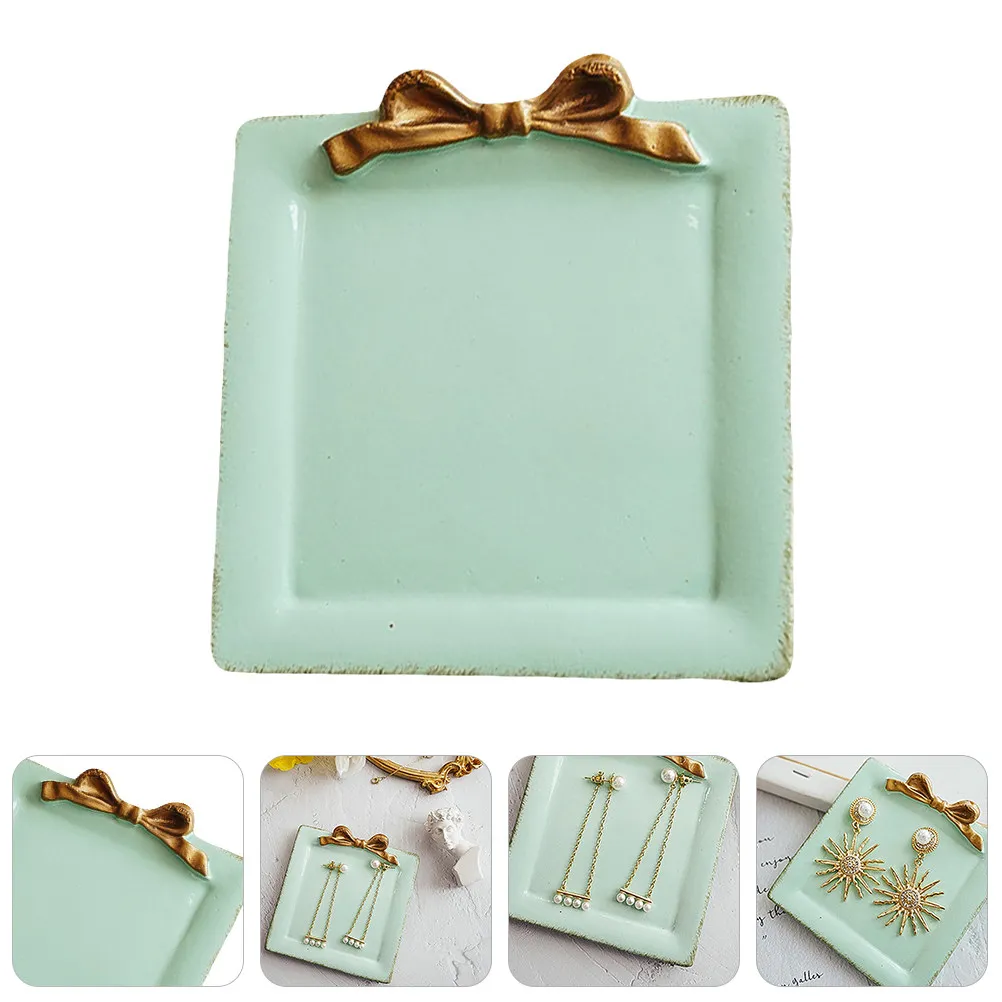 Unique Resin Earrings Tray Beautiful Jewelry Display Tray Desktop Decoration Photo Prop Creative Earring Holder for Jewelry