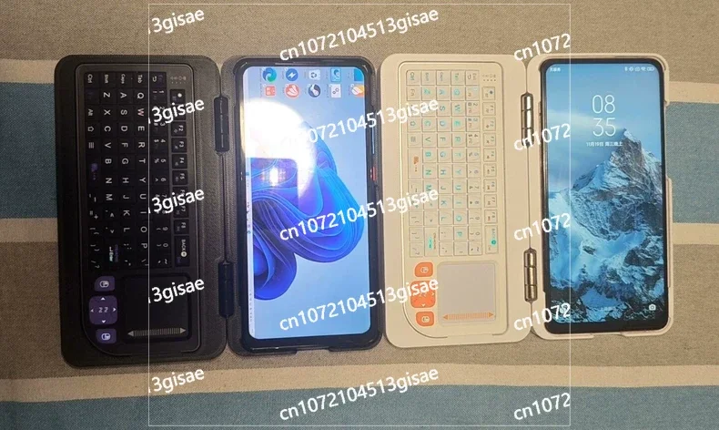 Zhizhen Versiyonu 6 inç Çift Sistemli Mini El Tipi Bilgisayar Dokunmatik Katlanabilir Üst Panel 12g +512g Kendi Klavyesiyle Birlikte Zhizhen Versiyonu