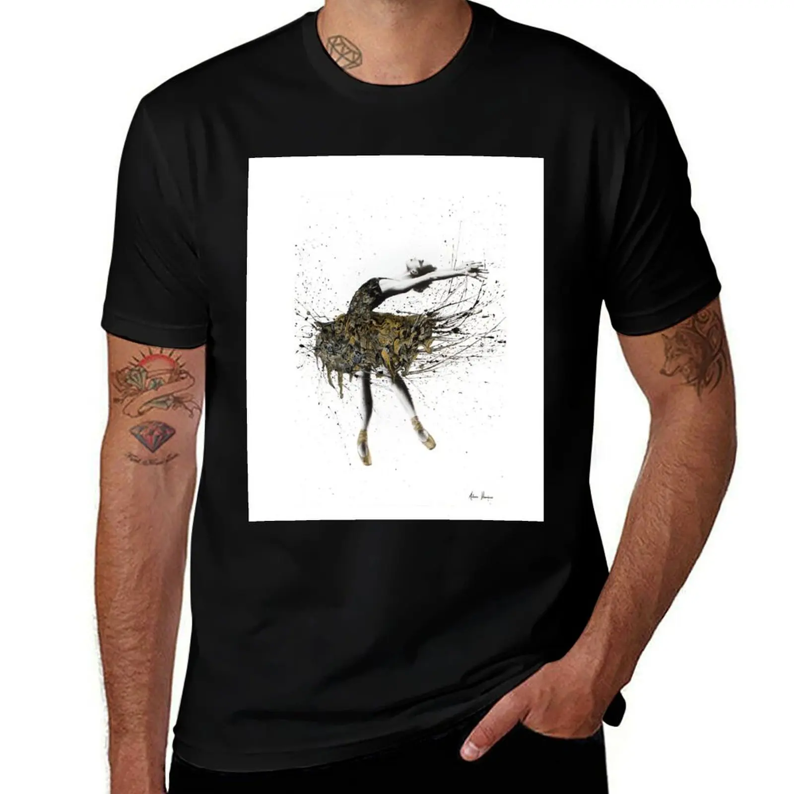 Black Swan Night T-Shirt man t shirt cotton T-Shirt