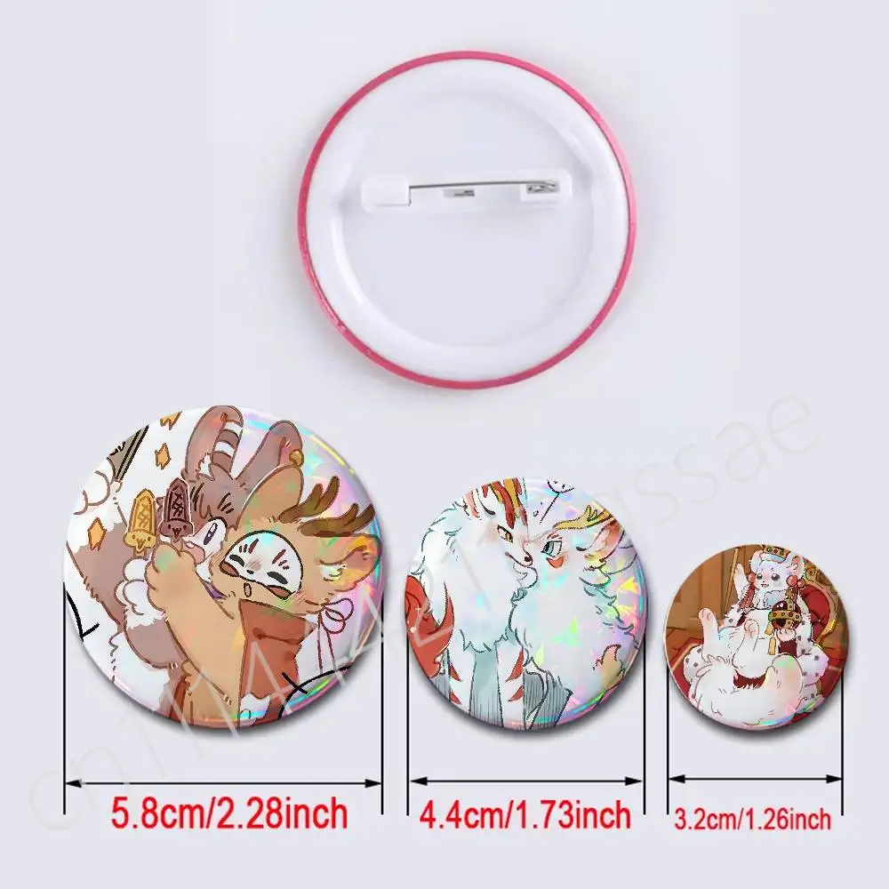 Fabulous Beasts You Shou Yan 25/32/44/58/75mm Round Cosplay Pin Bag Decor Fans Collect Friends Gifts Brooch Souvenir