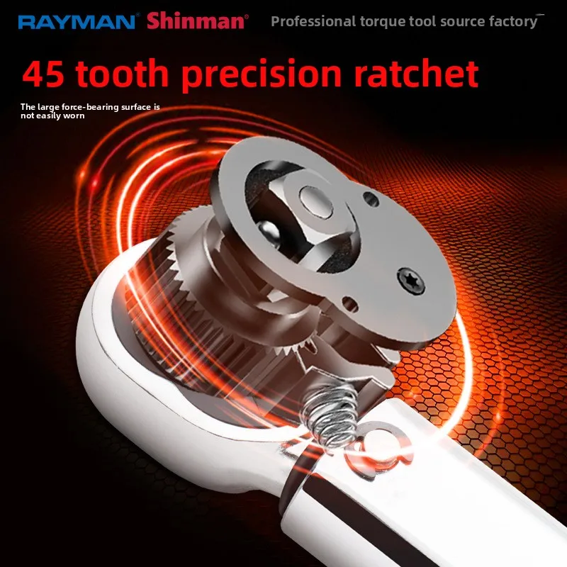 

1/4 Drive Adjustable Preset Torque Wrench 5-25NM Professional Auto Machine Repair Ratchet Torque Spanner