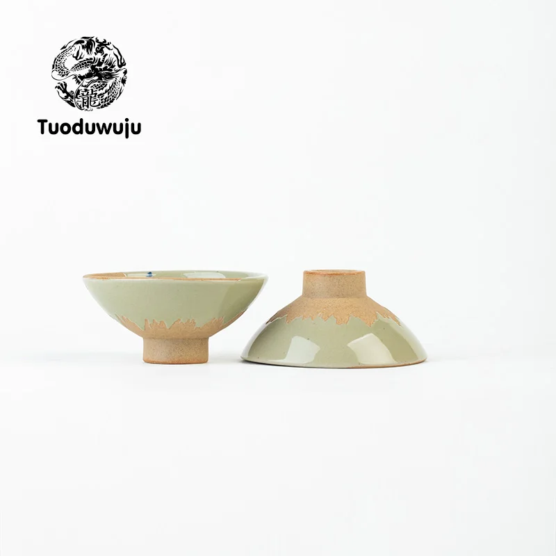 Chinese masters hand-painted ceramic tea cups, kung fu tea sets, and small tea bowls, symbolizing annual surplus, 65 milliliters