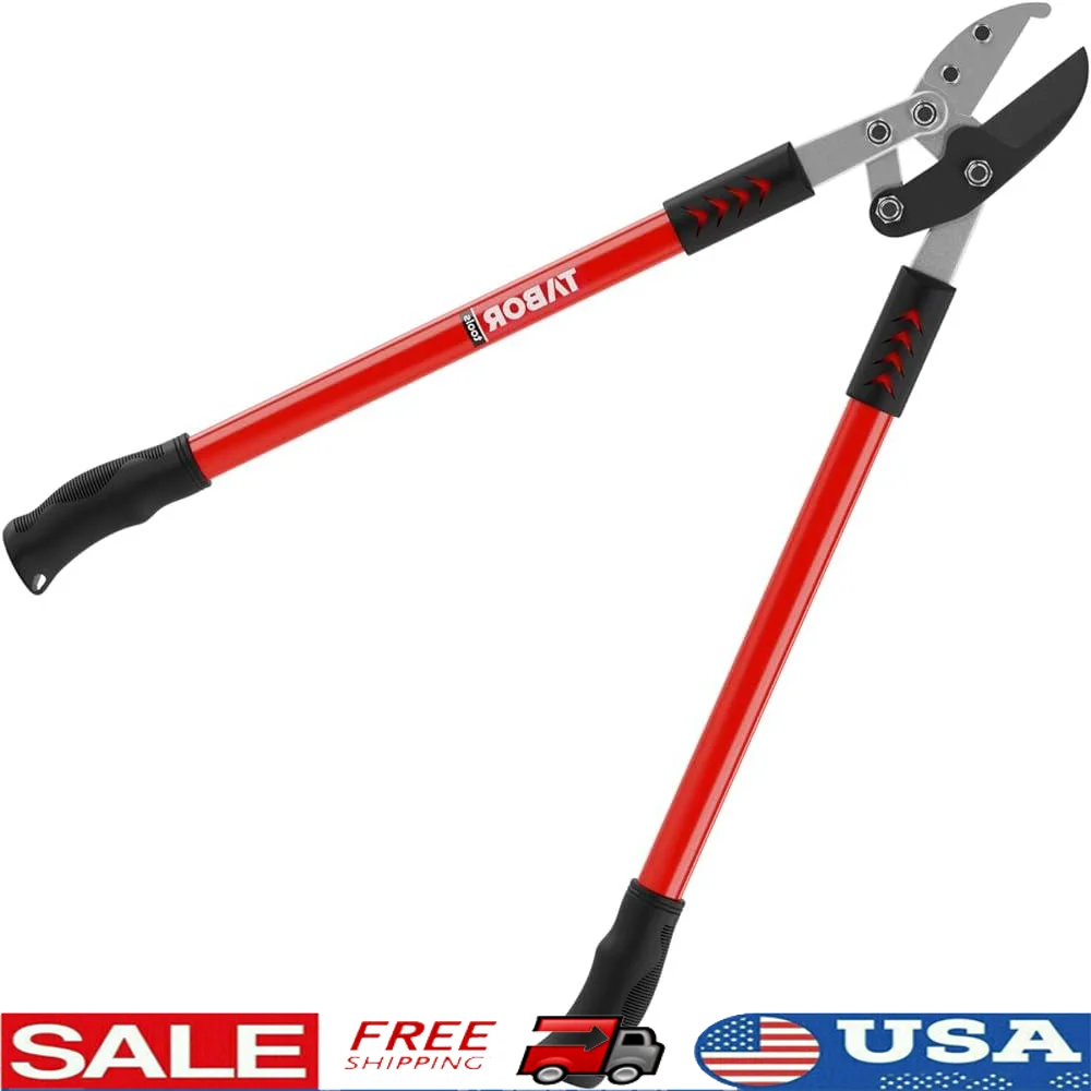 30 Inch Anvil Lopper Compound Action Tree Trimmer Heavy Duty Branch Cutter 2 Inch Cutting Capacity Ergonomic Rubber Grip Ideal