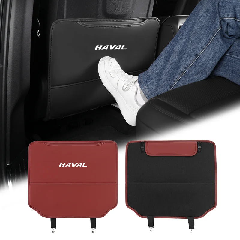 1Pc Car Seat Anti Kick Mat Leather Seat Back Protective Cover For Great Wall Haval F7 H6 H2 H3 H5 H7 H8 H9 M4 F7X F7H H2S Jolion