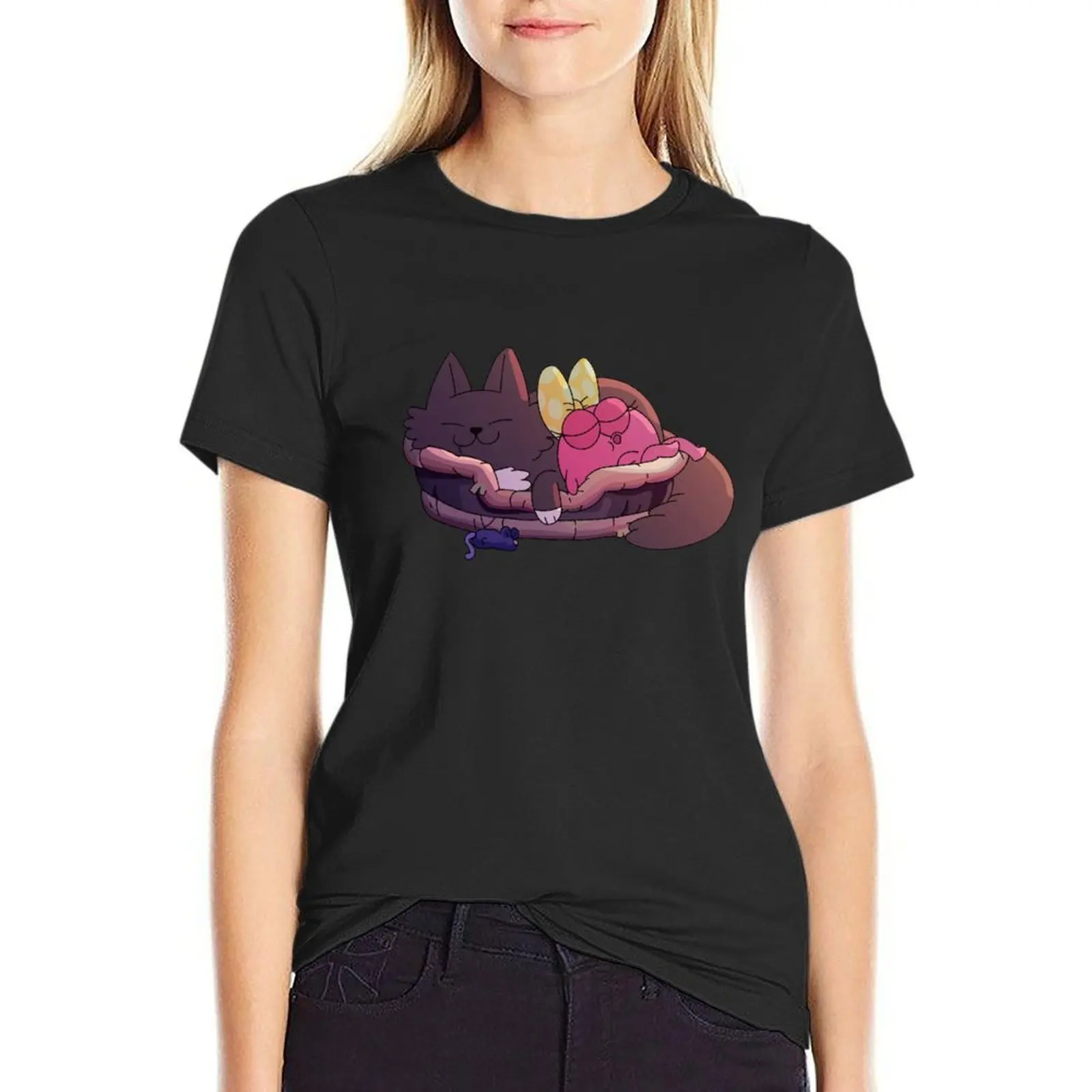 Polly & Domino | Amphibia T-Shirt Aesthetic clothing funny anime clothes Short sleeve tee t shirt dress Women