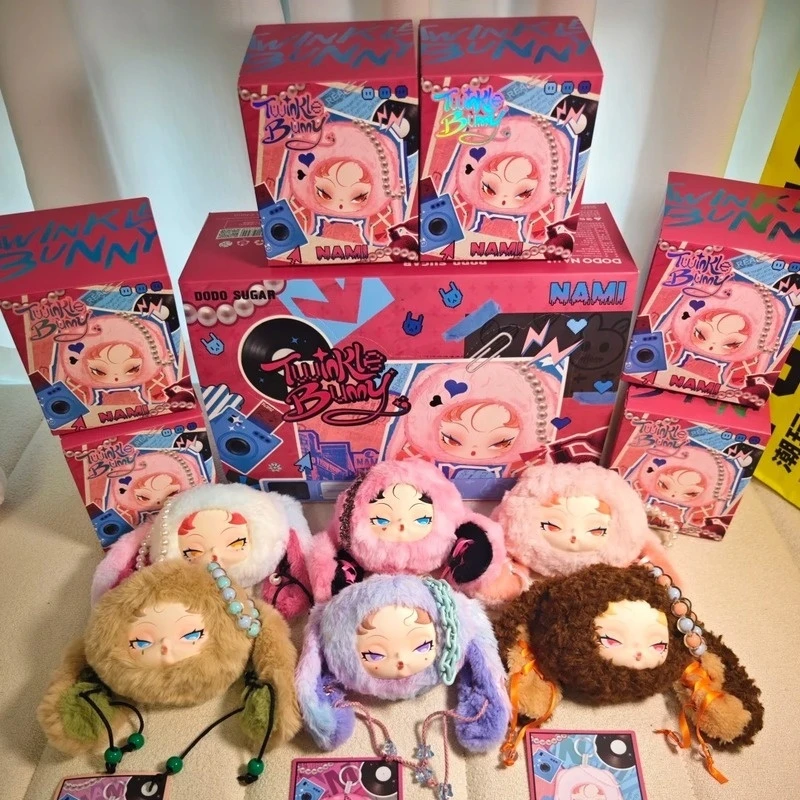 

Twinkle Bunnyfuyou Serie Of Trendy Toy Doll Bag Plush Bag Blind Box Keychain Resin Figure Gift Long-Eared Collectible Cute Doll