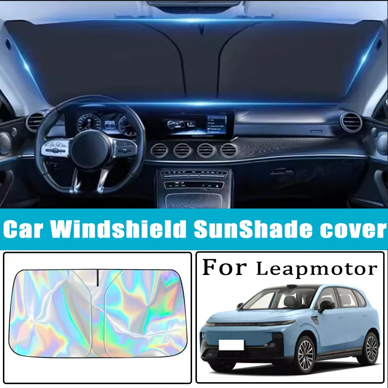 Car Windshield Sunshades Cover for Leapmotor T03 S01 C11 C10 C16 T03L E10 A10 D199 Lafa5 Sun Protection Car Accessories
