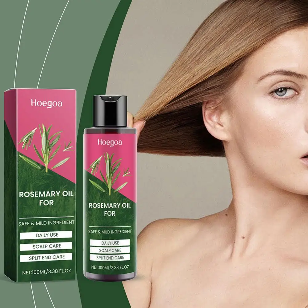 Rozemarijn Essentiall Olieproducten Biologische Haarproducten Hoofdhuid Haarversterkende Olie Voor Voed Glanzend Haar Gezond 100Ml T4w5