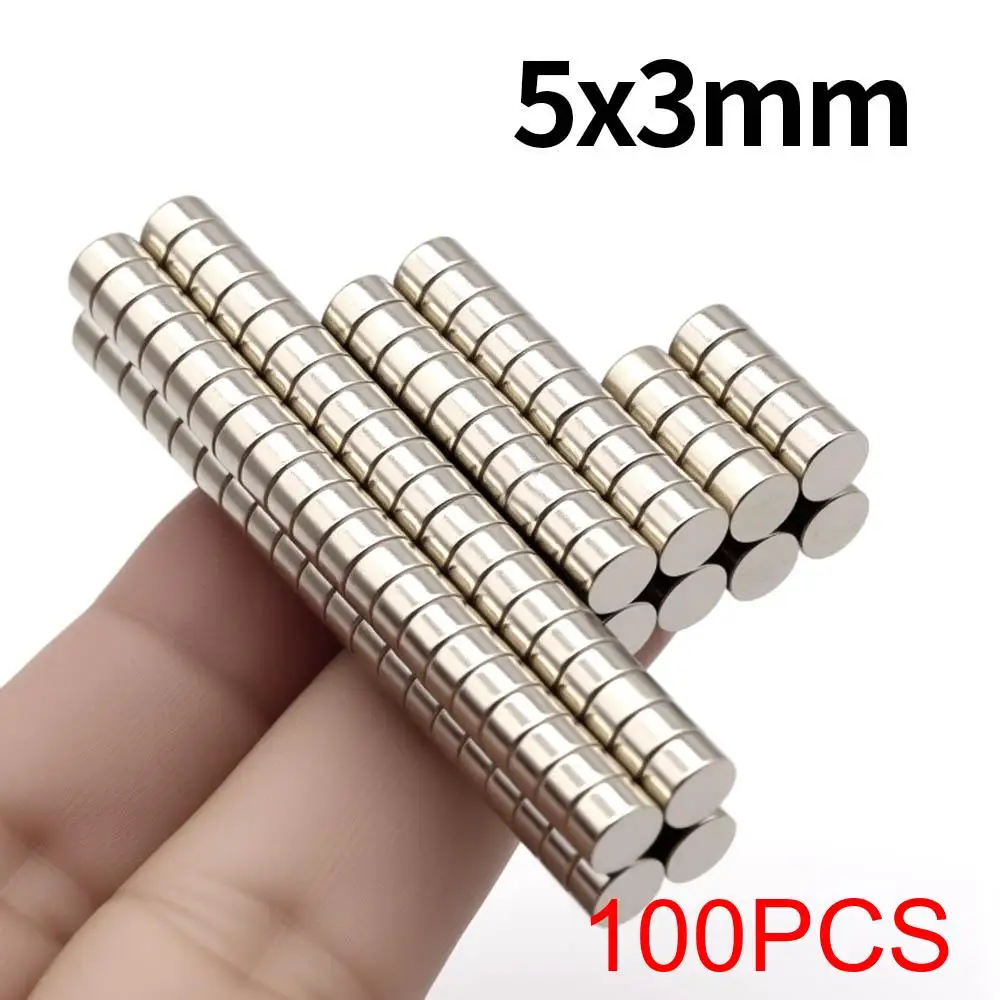 5x3mm Super Strong Neodymium Magnet N35 NdfeB Permanent Magnetic imanes Round Powerful Magnets Refrigerator Magnet image 3
