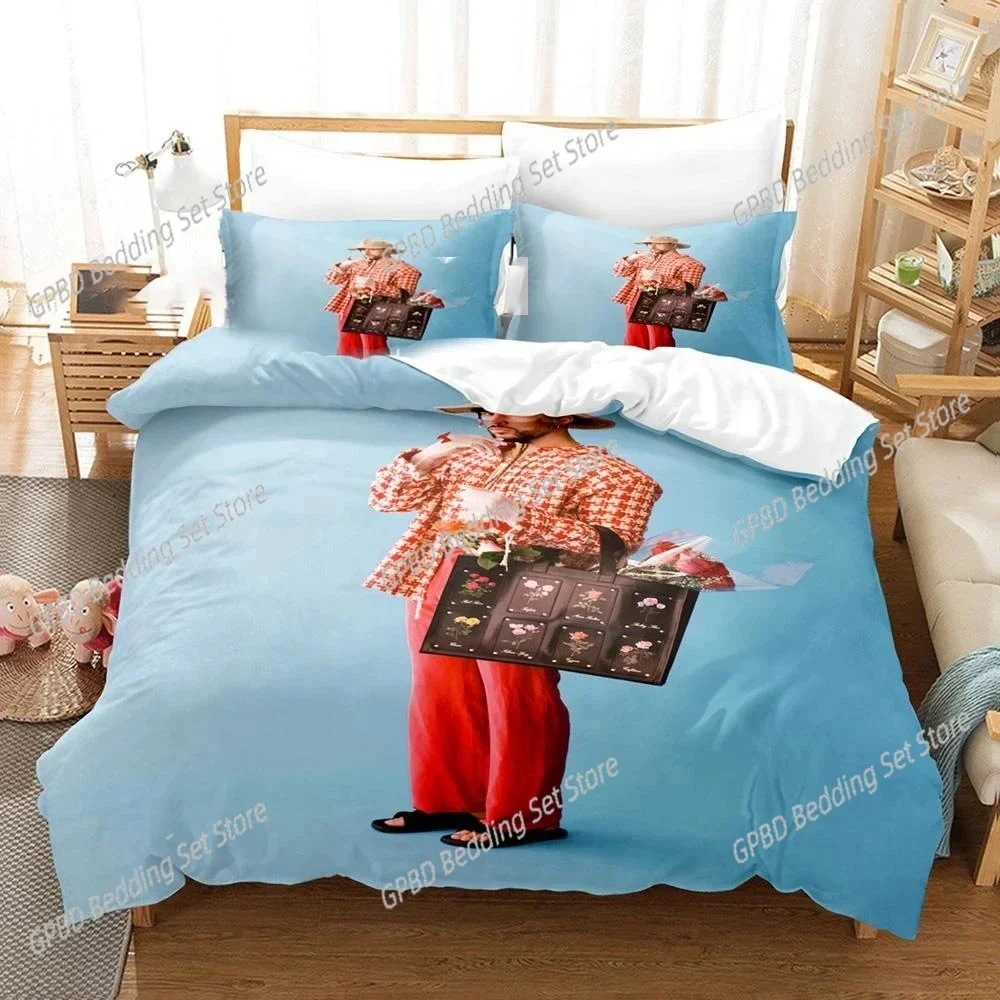 

3D Print Bad Bunny Bedding Set 3D Printed Suitable for Bedroom Duvet Cover Set With Pillowcases Kids Home Textile
