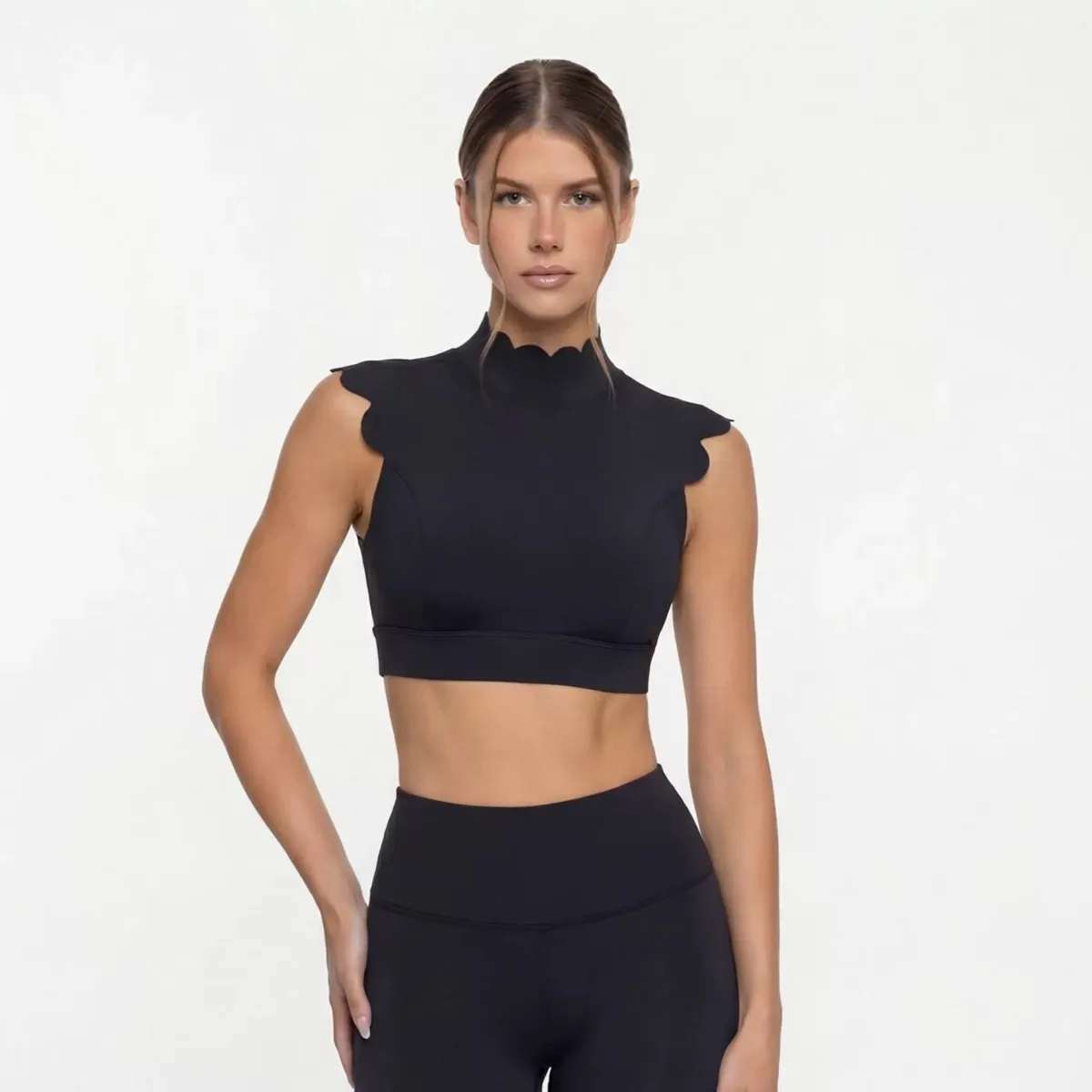 Woman Sports Sets Backless Hollow Out Tank Yoga Top Tight Women's Sports Bra Outerwear Workout Leggings Gym Clothes Woman