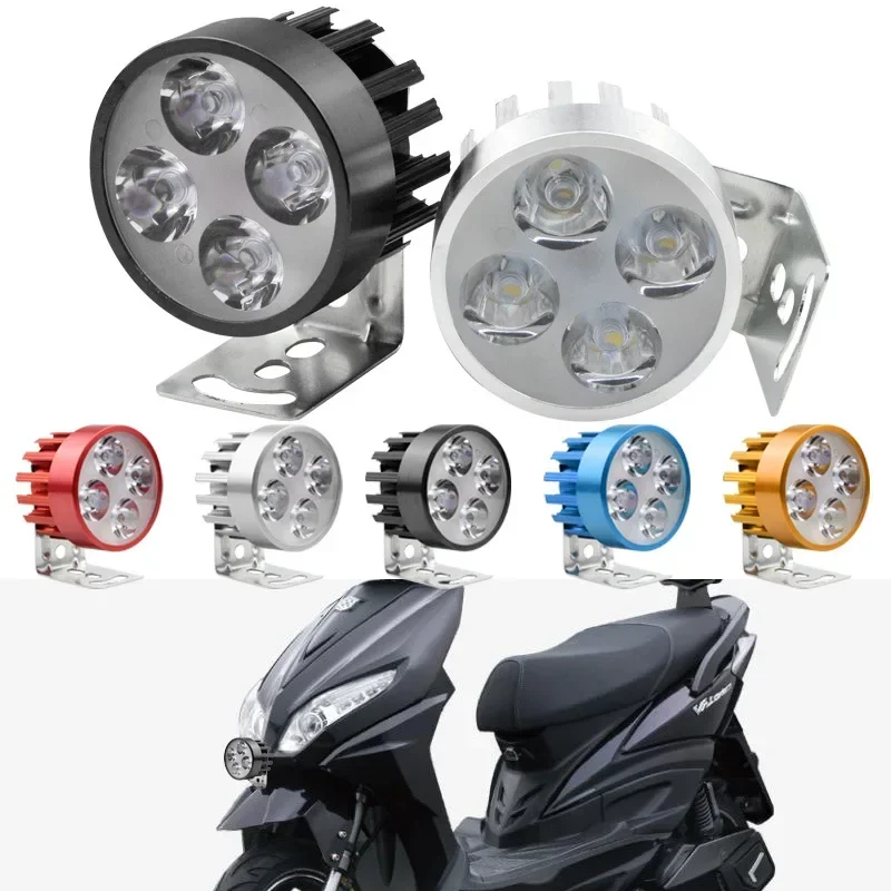 

5 Colors Available 12V-90V LED Motorbike E-bike Headlamp Super Bright Light Waterproof Bulb car styling Motorcycle Headlight