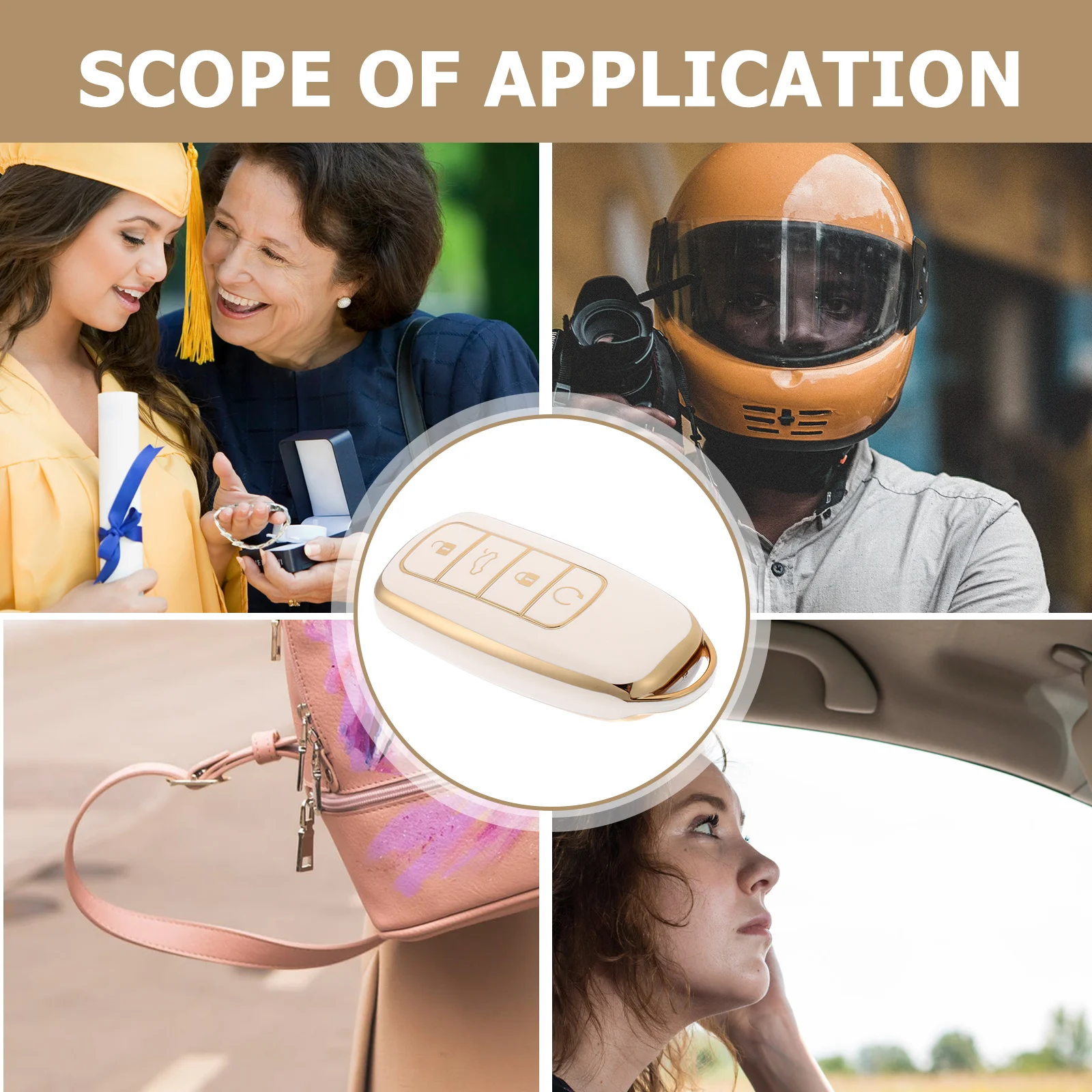 

Car Case Tpu Key Fob Cover Waterproof Dustproof Durable Soft Protector For Remote Key Fob Replacement Minimalist Design