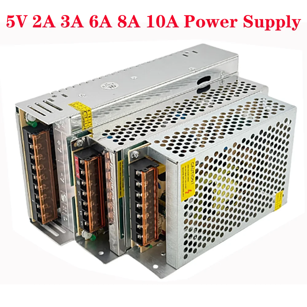 5V Power Supply 2A 3A 5A 6A 8A 10A AC 220V TO 5V Lighting Transformer 10W 15W 25W 30W 40W 50W Switching Power Supply