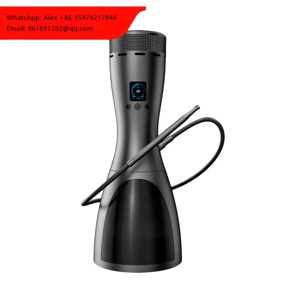 

Factory Wholesale Luxury Frosted Metal HMD Electric Hookah With Stunning LED Lights For An Enhanced Shisha Experience