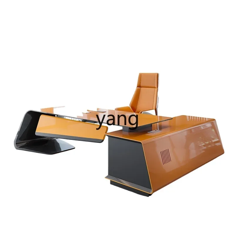 

LMMpaint desk simple modern high-end manager supervisor president boss table fashion creativity