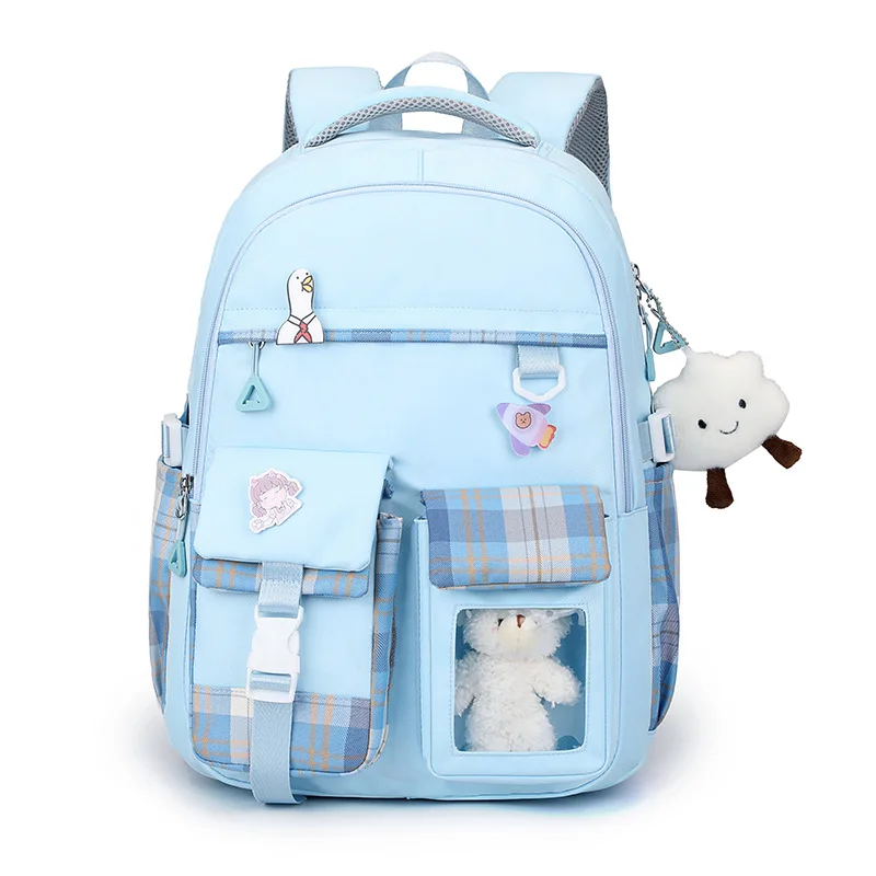 

Elementary school students schoolbag 3-6 grades large capacity spine protection load reduction cute shoulder bag schoolbag