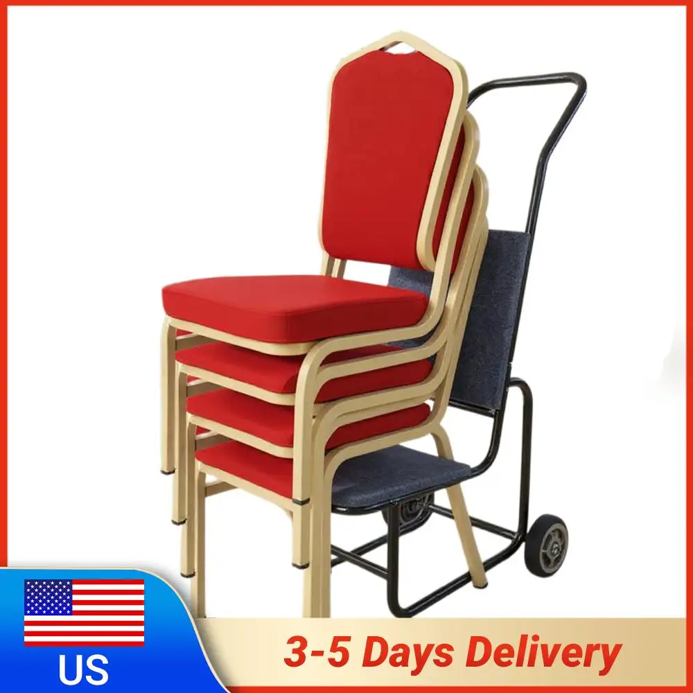 

Комплект из 2 тележек-переносок для стульев с 6-дюймовыми резиновыми колесами, для организации перевозки стульев на мероприятиях и вечеринках