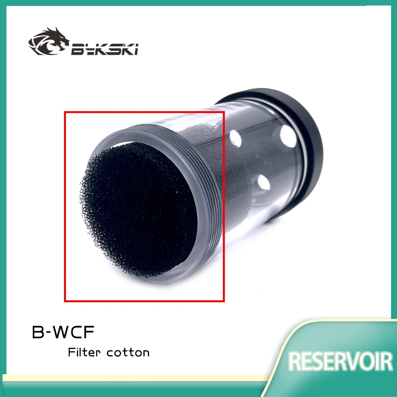 

Фильтр бака охлаждающей жидкости Bykski, губка/хлопок для внутреннего диаметра 50 мм, 60 мм, цилиндрический резервуар, система радиатора ПК B-WCF