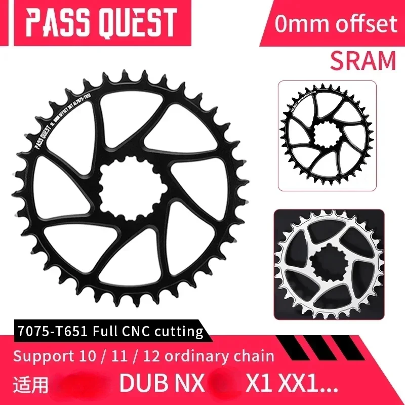0mm Offset Chainring Wide Narrow Teeth Chainwheel For 28T 30T 32T 34T 36T 38T 40T 42T 44T 46T 48T for SRAM NX XX1 Eagle