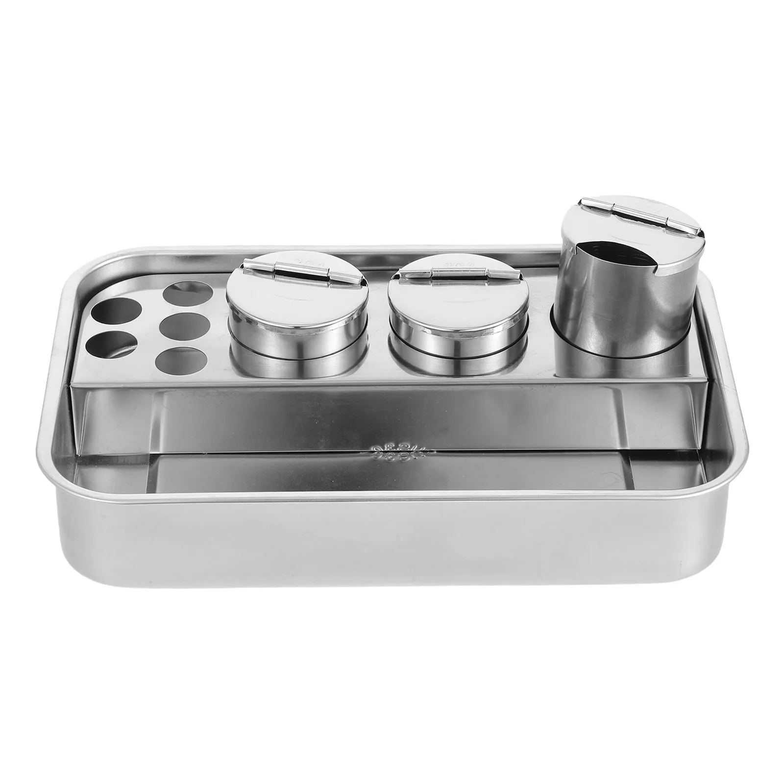 

Thick Stainless Steel Treatment Tray Medical Instruments Square Design Multi-Use Rectangular Disinfection Tray Hospital Clinic