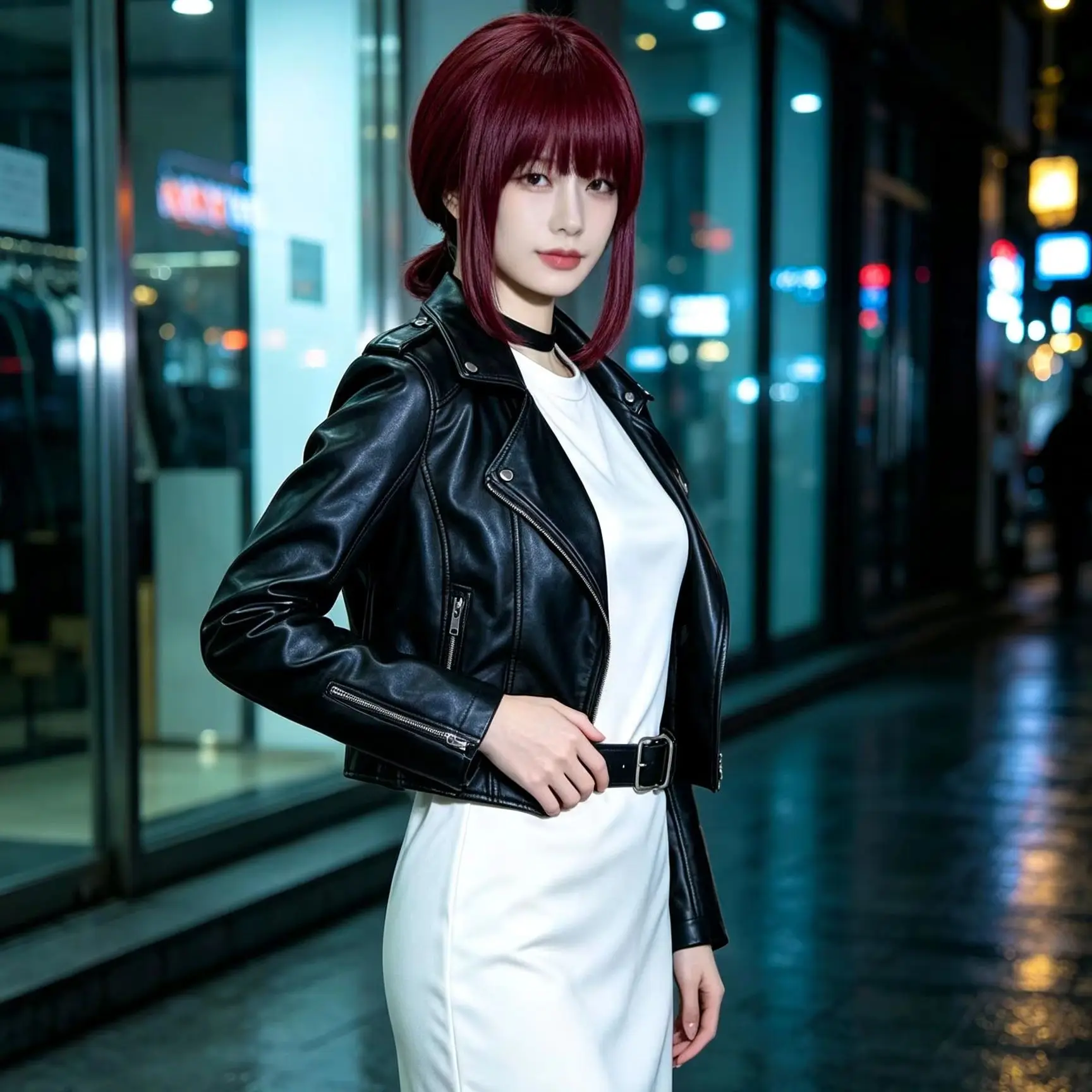 Yamada Cosplay Clothing Wig HSIU 60Cm Wine Red Short Wig Smoking Behind The Supermarket With You Tayama Cosplay Clothing Wig view 2