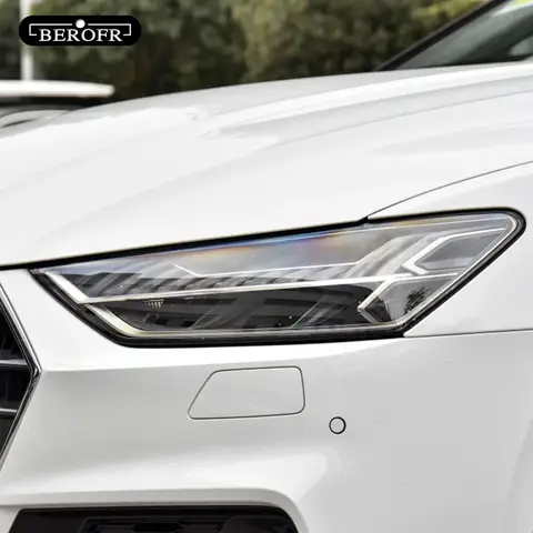 ऑडी A7 S7 RS7 4K 4G कार हेडलाइट टिंट स्मोक ब्लैक प्रोटेक्टिव फिल्म प्रोटेक्शन पारदर्शी TPU स्टिकर एक्सेसरीज़ के लिए 2 पीस 8 best sales ऑडी A7 ट्यूनिंग - №7