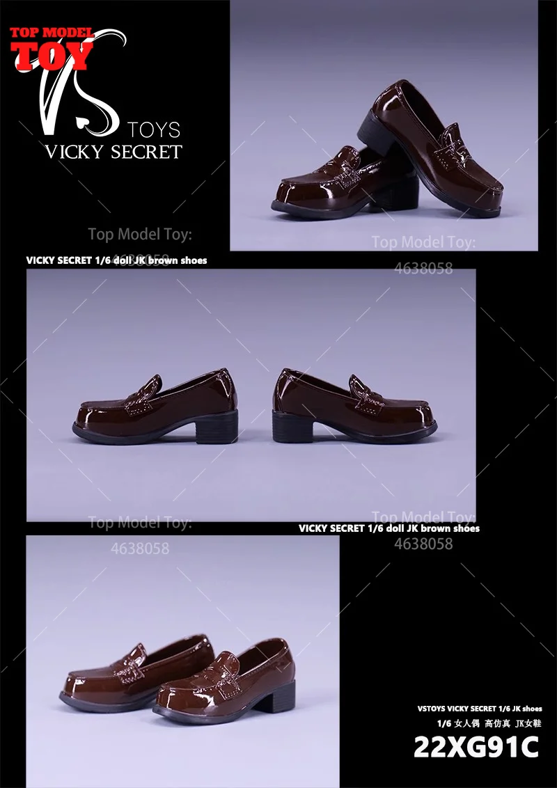 VSTOYS 22XG89 22XG90 22XG91 1/6 Girl JK Shoes School Uniform Shoes Model Fit 12'' Female Soldier Action Figure Body Dolls Toy