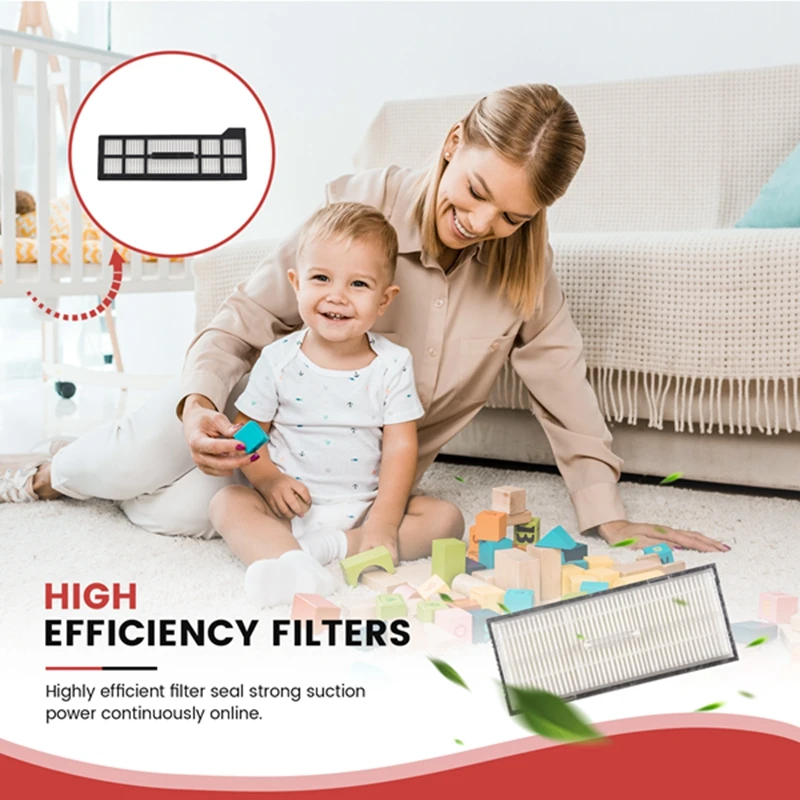 قطع غيار فراغية روبوت ، فلتر Hepa ، مناسب لـ Eufy X10 Pro