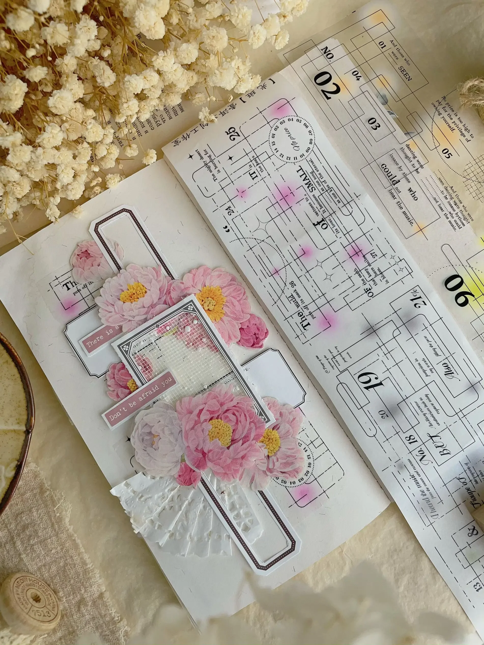 Vintage Journal Diary Base Pet Washi Tape Decorationpet Sticker