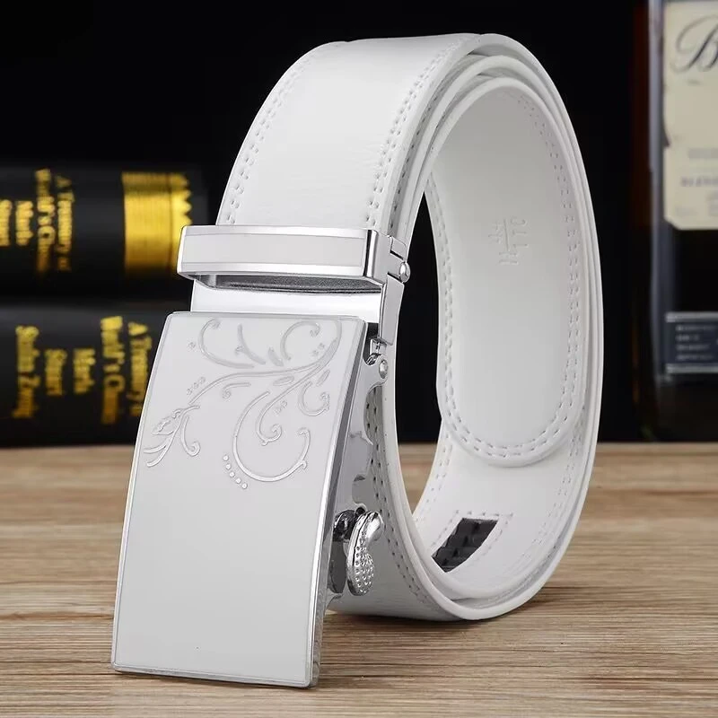 

New Luxury Designer Men's Alloy Automatic Buckle 3.5 Belt High-quality And Fashionable Unisex Genuine Leather Belts