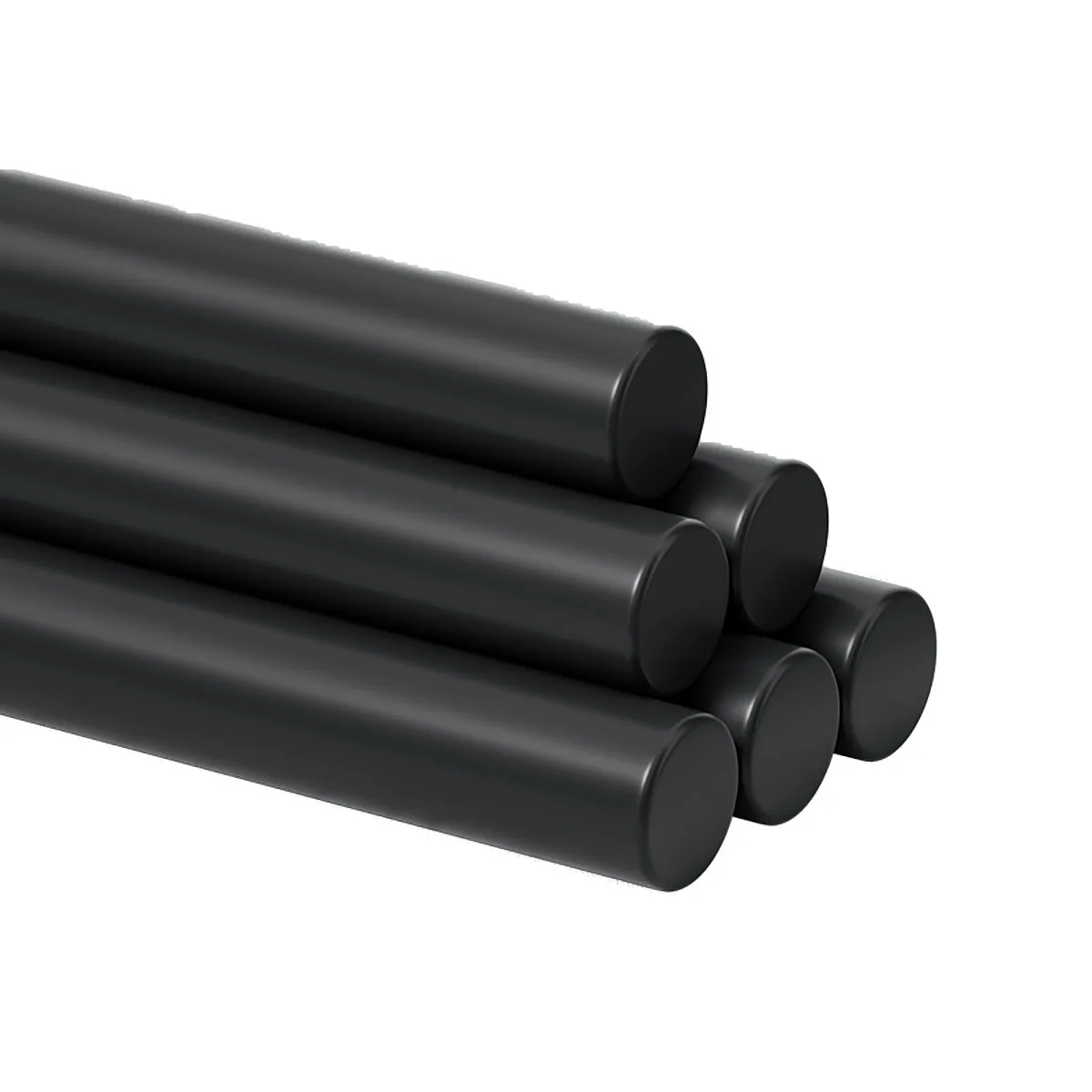 Black Solid Nitrile Rubber Bar Dia 20/25/30/35/40/45/50/55/80/90/100/110/120/130mm Round Rods Oil Resistant Sealing Length 500mm