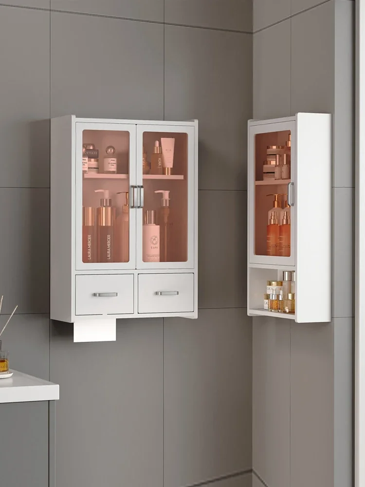 

Bathroom, toilet, rack, storage cabinet, cosmetics, washstand, wall-mounted small wall cabinet, hanging cabinet