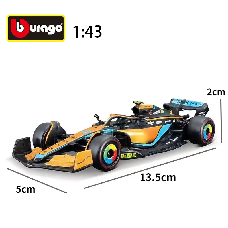 

Bburago-Alloy 1:43 car model McLaren F1 MCL36 Australian Grand Prix GP #3 Ricciardo #4 Norris die-cast vehicle racing toy