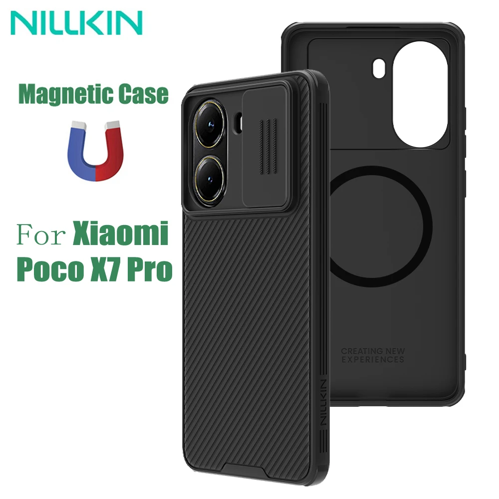 MagSafe Case For Xiaomi Poco X7 Pro 5G NILLKIN CamShield Pro Slide