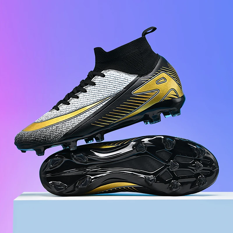 New Men Women Soccer Shoes Cleats Breathable Indoor Sports Non-Slip Training Sport Ultralight Football Boots Grass Comfortable