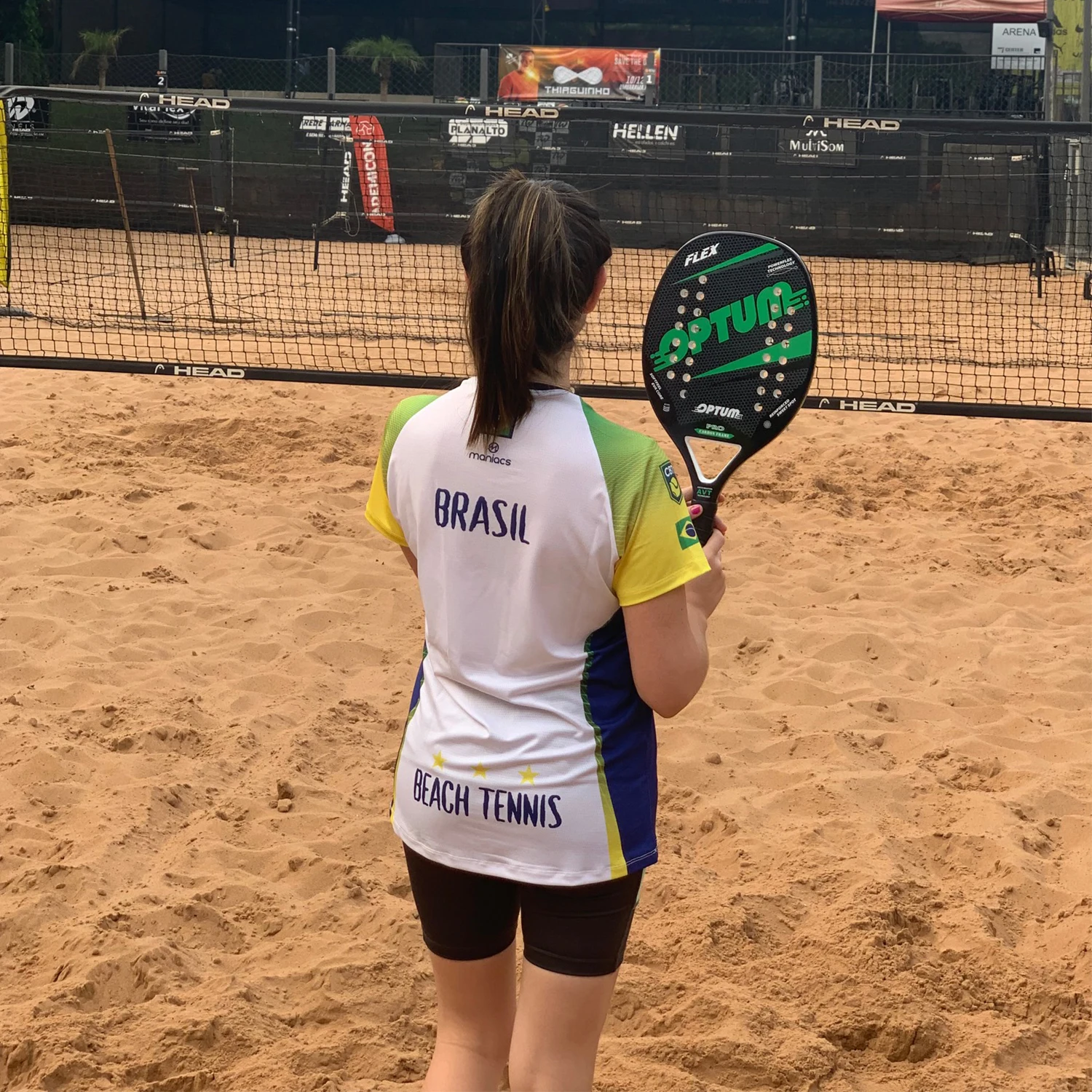 OPTUM FLEX Carbon Fiber Beach Tennis Racket