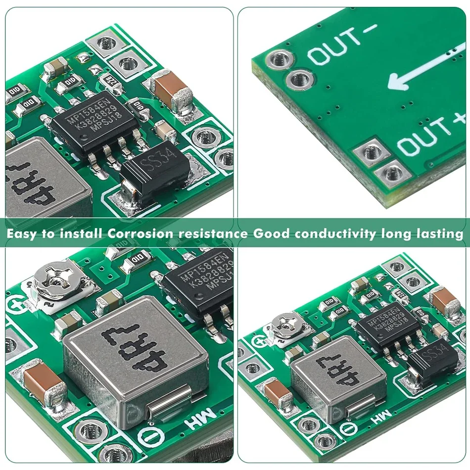 MP1584EN DC-DC Buck Converter Mini 3A Einstellbares Abwärtsmodul 4,5–28 V auf 0,8–20 V Spannungsregler-Netzteil